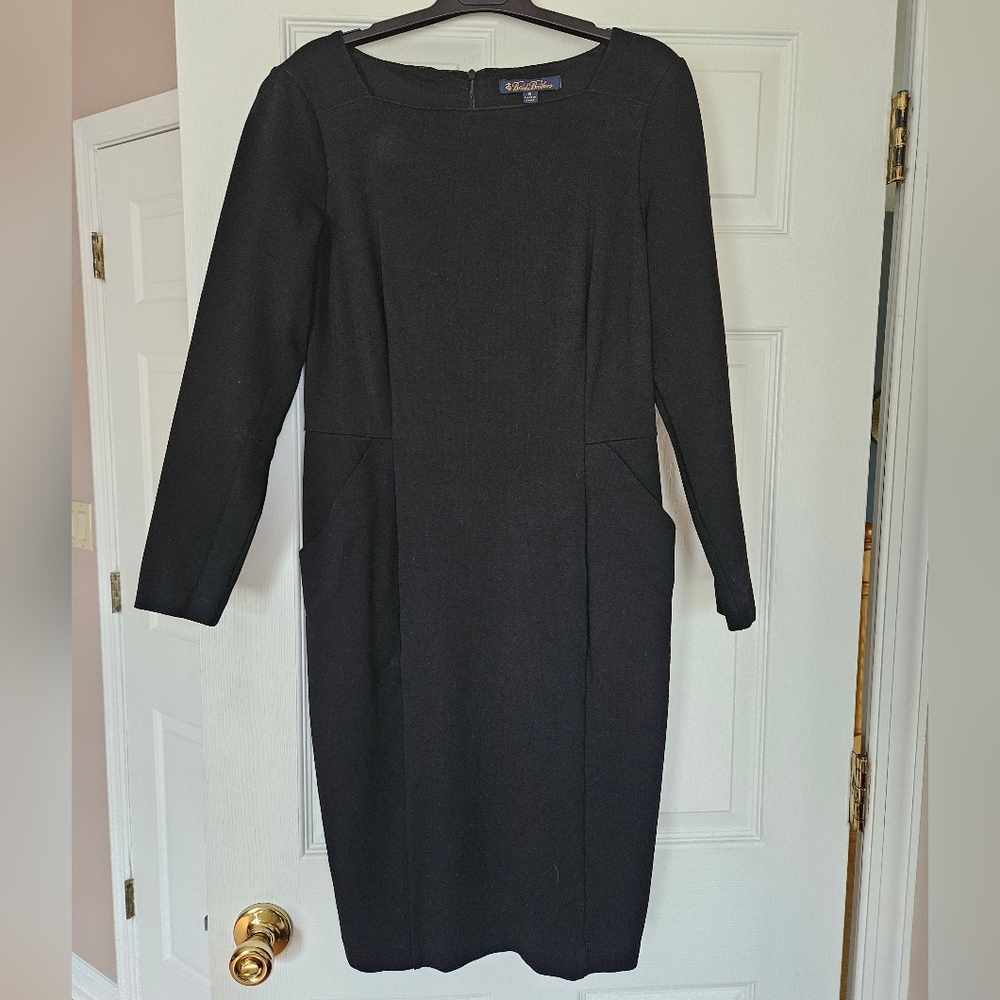 Brooks Brothers Ponte Black dress size 8
